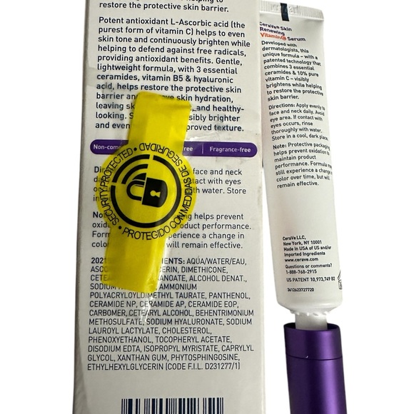 CeraVe Skin Renewing Vitamin C Serum New in Box 1oz - Picture 11 of 11